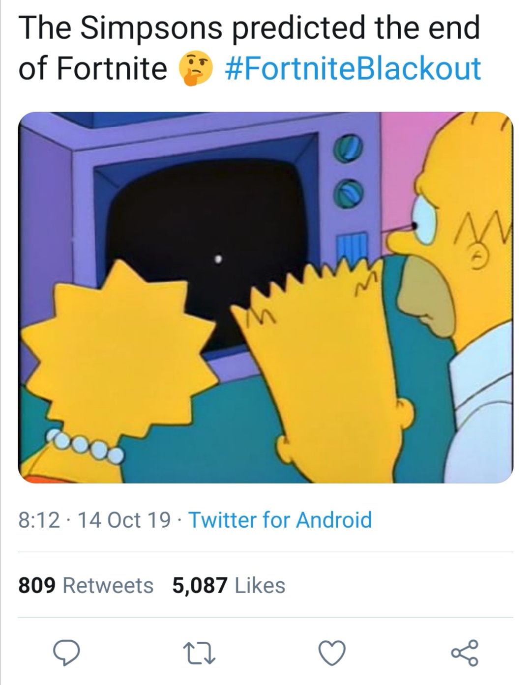 fortnite blackout tweets